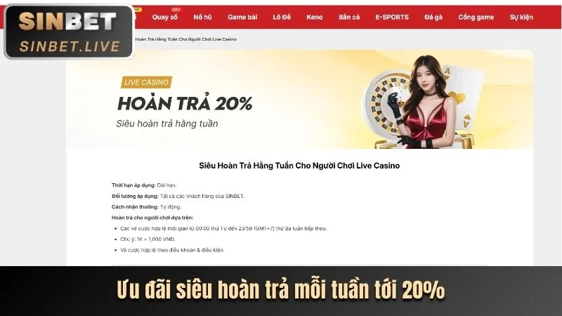 Ưu đãi hoàn trả cược thể thao của w888 khuyến mãi